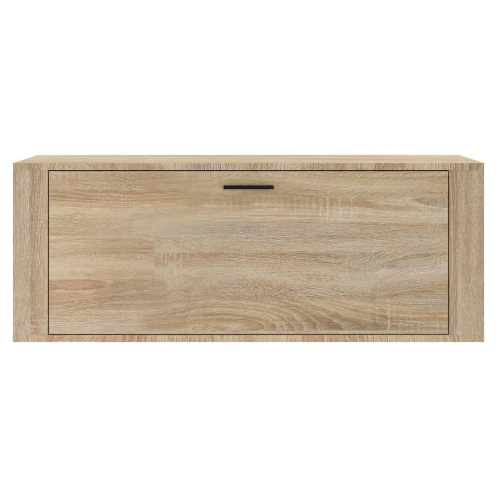 vidaXL Παπουτσοθήκη Επιτοίχια Sonoma Δρυς 100x35x38εκ Επεξ. Ξύλο
