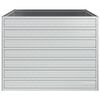 vidaXL Ζαρντινιέρα Υπερυψωμένη Ασημί 100x100x77 εκ. Γαλβανισμ. Χάλυβας