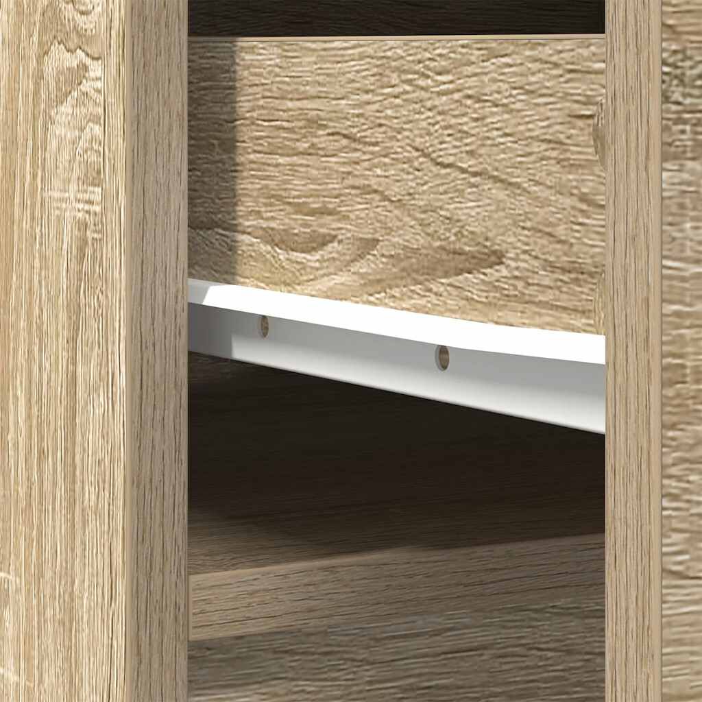 vidaXL Ντουλάπι Sonoma δρυς 37,5x35x180 εκ. Επεξεργασμένο Ξύλο