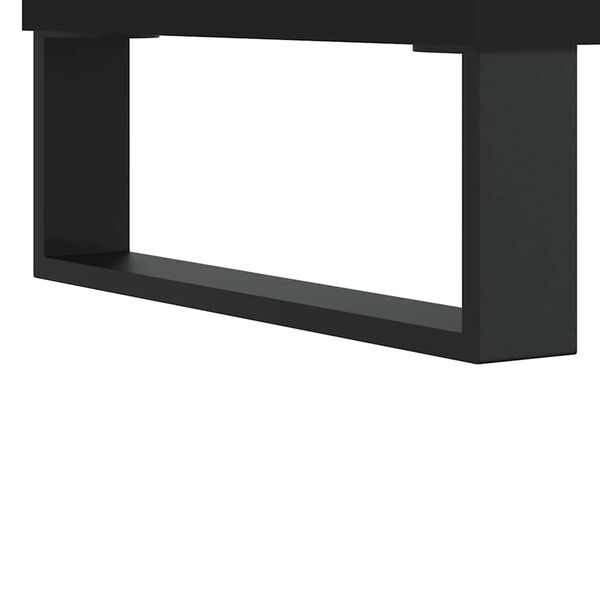 vidaXL Ντουλάπι Μπάνιου Μαύρο 80 x 33 x 60 εκ. από Επεξεργασμένο Ξύλο