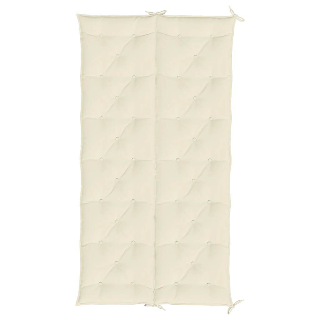 vidaXL Μαξιλάρι Πάγκου Κήπου Λευκό 200x(50+50)x7 εκ. Ύφασμα Oxford
