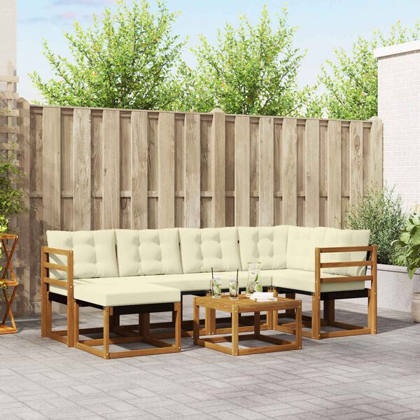 vidaXL &Sigma;&epsilon;&iota;&rho;ά &Kappa;&alpha;&nu;&alpha;&pi;έ &Epsilon;&xi;&omega;&tau;&epsilon;&rho;&iota;&kappa;&omicron;ύ &mu;&epsilon; &mu;&alpha;&xi;&iota;&lambda;ά&rho;&iota; 7 pcs &Phi;&upsilon;&sigma;&iota;&kappa;ό &kappa;&alpha;&iota; &Kappa;&rho;έ&mu;&alpha;