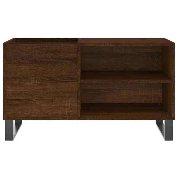 vidaXL Δισκοθήκη Καφέ Δρυς 85 x 38 x 48 εκ. από Επεξεργασμένο Ξύλο