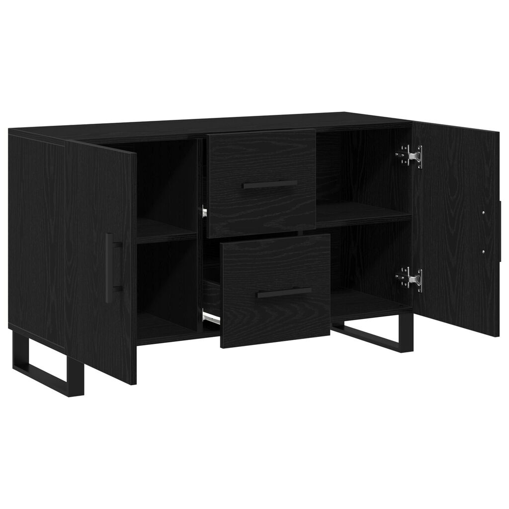 vidaXL Μπουφές Μαύρη Δρυς 100x36x60 εκ. Κατασκευασμένο Ξύλο