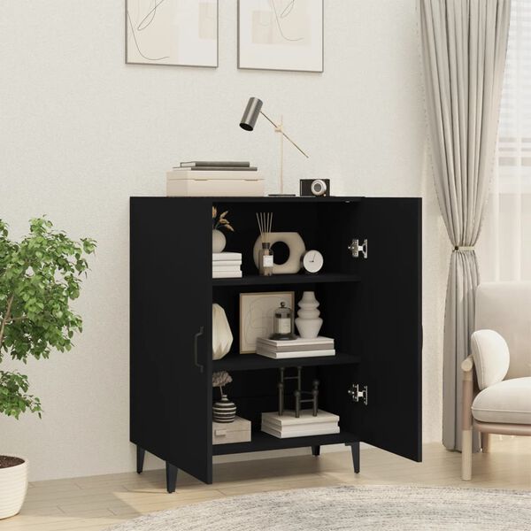 vidaXL Ντουλάπι Μαύρο 70 x 34 x 90 εκ. από Επεξεργασμένο Ξύλο