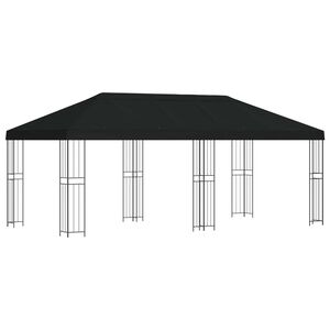 vidaXL &Kappa;ή&pi;&omicron;&sigmaf; &Gamma;&kappa;&alpha;&zeta;ebo 6 x 3 m &Mu;&alpha;ύ&rho;&omicron; &Pi;&omicron;&lambda;&upsilon;&epsilon;&sigma;&tau;έ&rho;&alpha;&sigmaf; &kappa;&alpha;&iota; &Chi;ά&lambda;&upsilon;&beta;&alpha;&sigmaf; 190 gsm