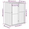 vidaXL Αποθήκη Κήπου Πράσινη 180,5 x 97 x 209,5 εκ. από Γαλβανισμένο Ατσάλι