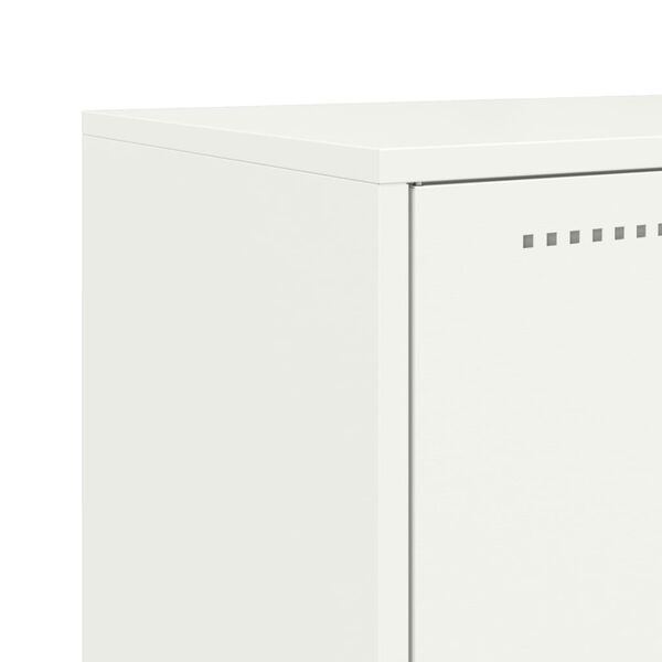 vidaXL Ντουλάπι Λευκό 68,5x38,5x123,5 εκ. από Ατσάλι