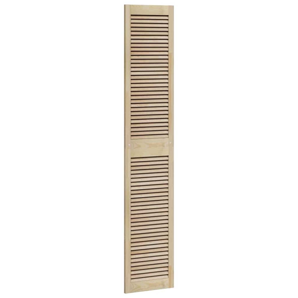 vidaXL Πόρτες Ντουλάπας με πόρτα 4 pcs Καφέ 201 x 39.5 x 2.1 εκ