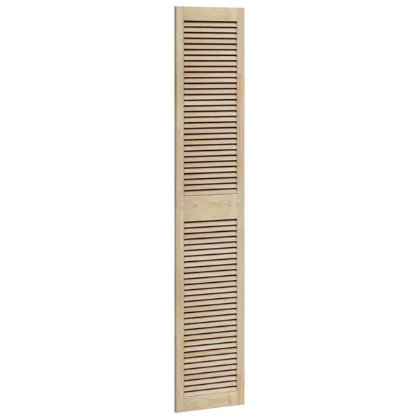 vidaXL Πόρτες Ντουλάπας με πόρτα 4 pcs Καφέ 201 x 39.5 x 2.1 εκ