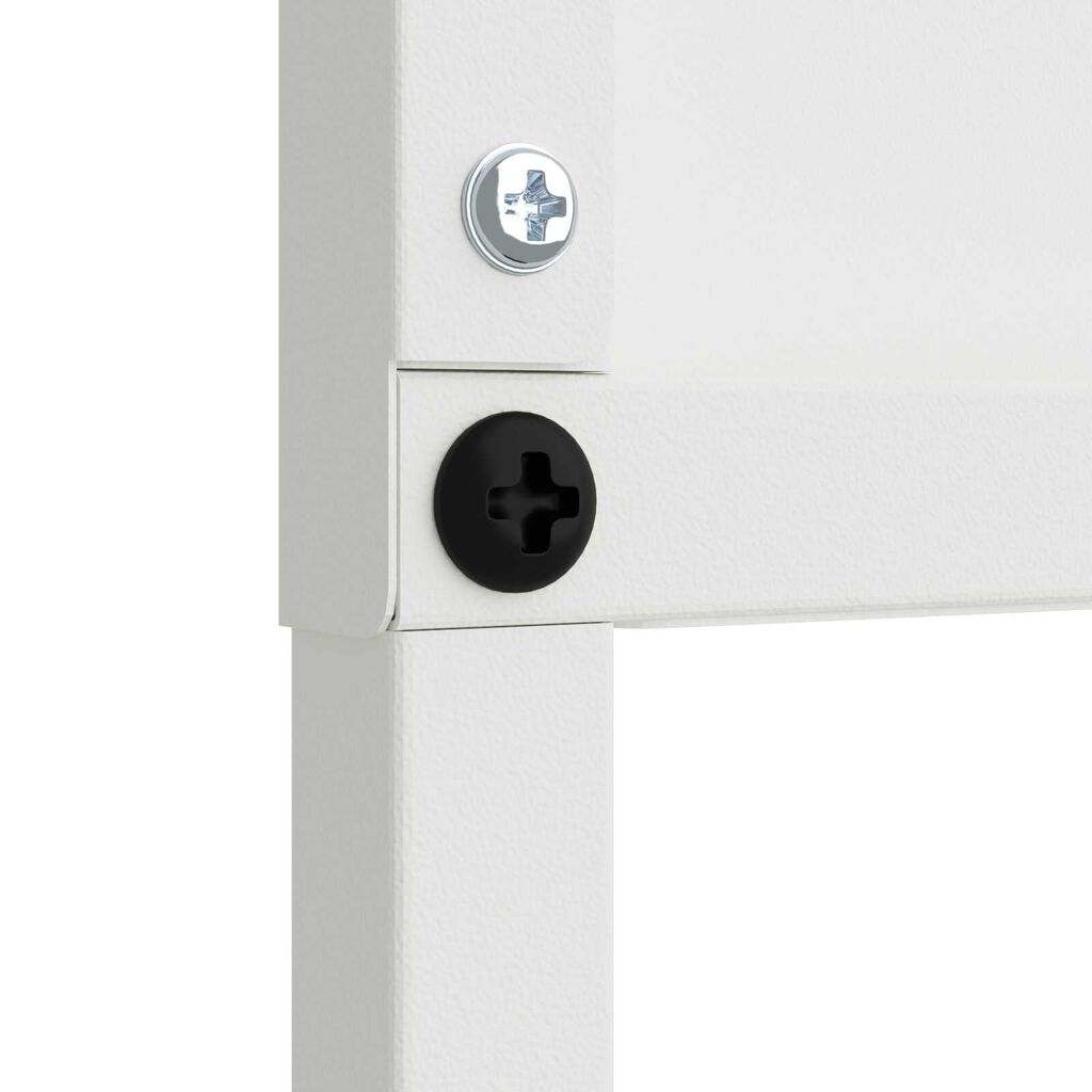 vidaXL Διακοσμητική Πλάκα Κήπου Άλλο Λευκό 32 x 140 εκ