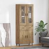 vidaXL Highboard &mu;&epsilon; &sigma;&upsilon;&rho;&tau;ά&rho;&iota; 2 pcs Artisan Oak &Epsilon;&pi;&epsilon;&xi;&epsilon;&rho;&gamma;&alpha;&sigma;&mu;έ&nu;&omicron; &xi;ύ&lambda;&omicron;