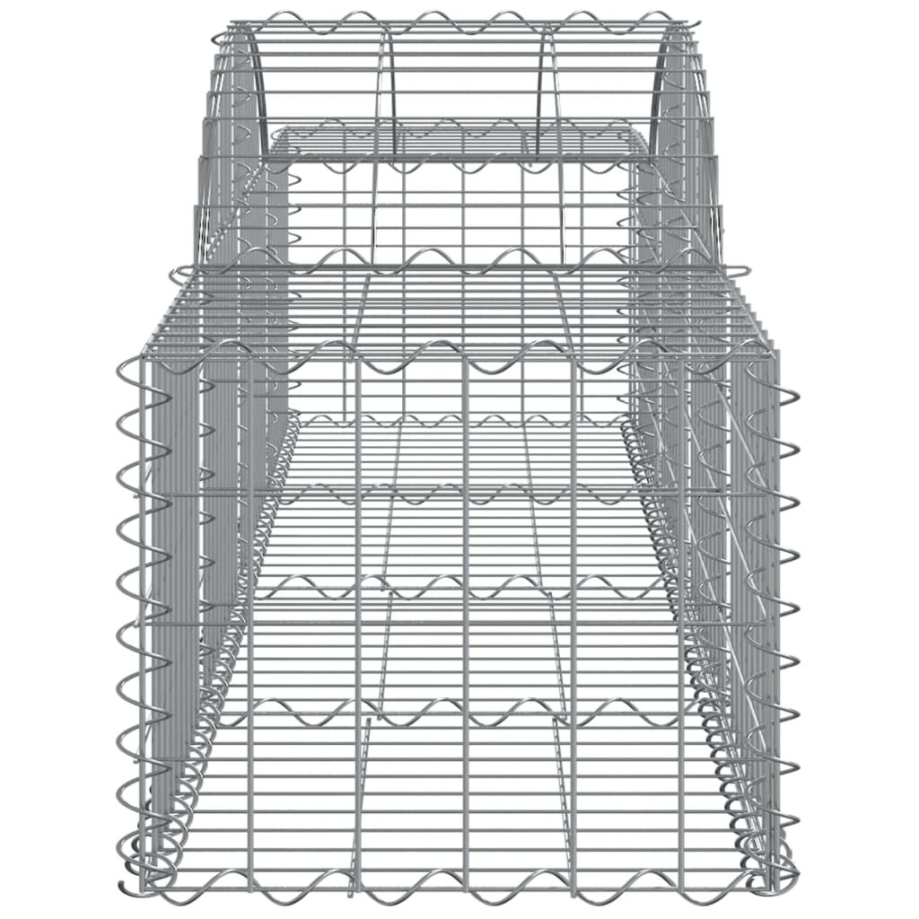 vidaXL Συρματοκιβώτια Τοξωτά 18 τεμ. 200x50x40/60 εκ. Γαλβαν. Ατσάλι