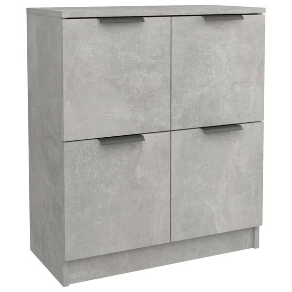 vidaXL Ντουλάπι Γκρι Σκυροδέματος 60x30x70 εκ. από Επεξεργασμένο Ξύλο