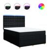 vidaXL &Kappa;&rho;&epsilon;&beta;ά&tau;&iota; Boxspring &mu;&epsilon; &Sigma;&tau;&rho;ώ&mu;&alpha; &Mu;&alpha;ύ&rho;&omicron; 160x200 &epsilon;&kappa;. &Upsilon;&phi;&alpha;&sigma;&mu;ά&tau;&iota;&nu;&omicron;