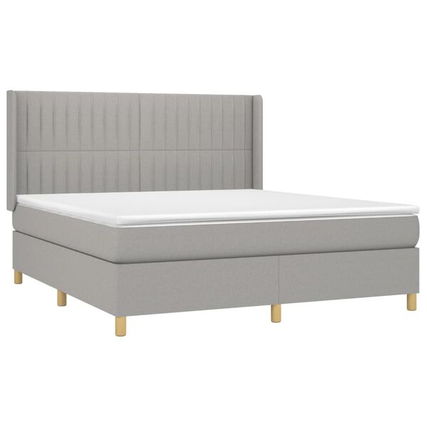 vidaXL &Kappa;&rho;&epsilon;&beta;ά&tau;&iota; Boxspring &mu;&epsilon; &Sigma;&tau;&rho;ώ&mu;&alpha; &Alpha;&nu;&omicron;&iota;&chi;&tau;ό &Gamma;&kappa;&rho;&iota; 180x200 &epsilon;&kappa;. &Upsilon;&phi;&alpha;&sigma;&mu;ά&tau;&iota;&nu;&omicron;