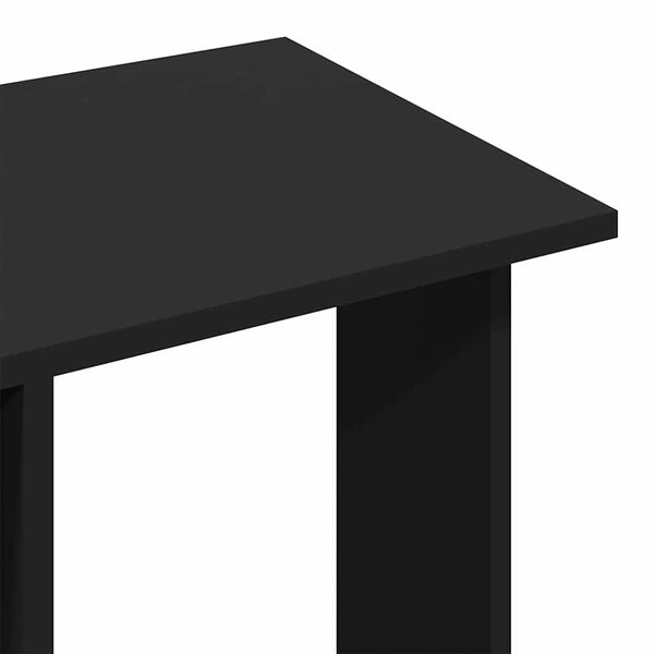 vidaXL Ντουλάπα με Ροδάκια Μαύρο 102x38x110 εκ. από Επεξεργασμένο Ξύλο