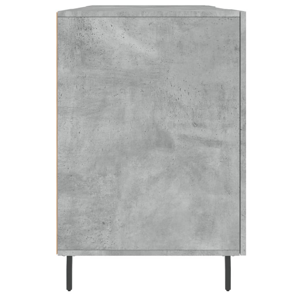 vidaXL Γραφείο Γκρι Σκυροδέματος 140 x 50 x 75 εκ. από Επεξεργ. Ξύλο