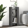 vidaXL Βιβλιοθήκη/Διαχωριστικό Χώρου Γκρι 41x35x91 εκ. Μασίφ Πεύκο