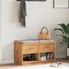 vidaXL Πάγκος διαδρόμου "SANDNES" 87x40x50 εκ. Πεύκο μασίφ ξύλο