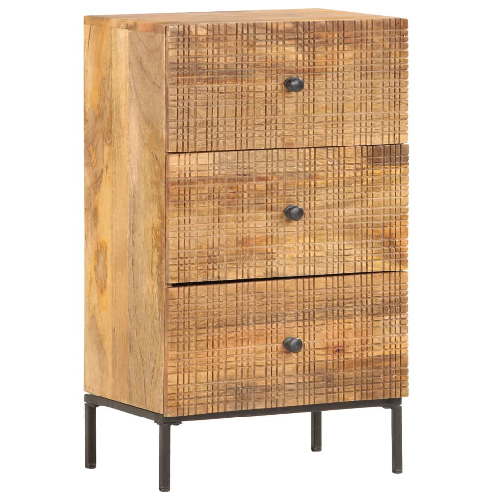 vidaXL Ντουλάπι 45 x 30 x 75 εκ. από Μασίφ Ξύλο Μάνγκο