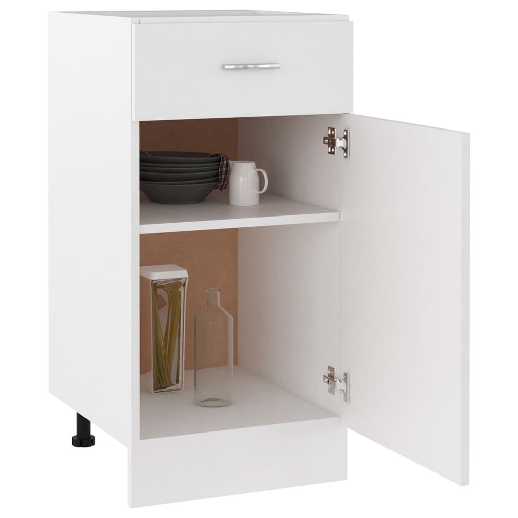vidaXL Ντουλάπι με Συρτάρι Lyon Λευκό 40x46x81,5 εκ. Επεξ. Ξύλο