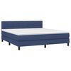 vidaXL &Kappa;&rho;&epsilon;&beta;ά&tau;&iota; Boxspring &mu;&epsilon; &Sigma;&tau;&rho;ώ&mu;&alpha; &Mu;&pi;&lambda;&epsilon; 180x200 &epsilon;&kappa;. &Upsilon;&phi;&alpha;&sigma;&mu;ά&tau;&iota;&nu;&omicron;