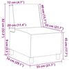 vidaXL Μοναδικός Καναπές χωρίς Χερούλια Μπλε 55 x 74 x 82 εκ.