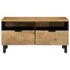 vidaXL Τραπεζάκι σαλονιού καφέ 80x54x40 cm μασίφ ξύλο Mango