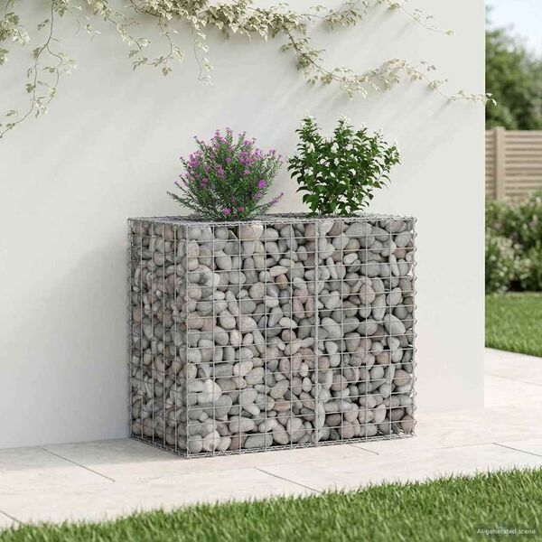 vidaXL &Alpha;&nu;&alpha;&sigma;&eta;&kappa;&omega;&mu;έ&nu;&omicron; &kappa;&rho;&epsilon;&beta;ά&tau;&iota; gabion &Alpha;&sigma;&eta;&mu;ί 90 x 50 x 80 &epsilon;&kappa;