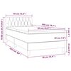 vidaXL &Kappa;&rho;&epsilon;&beta;ά&tau;&iota; Boxspring &mu;&epsilon; &Sigma;&tau;&rho;ώ&mu;&alpha; &Mu;&pi;&lambda;&epsilon; 90x200 &epsilon;&kappa;.&Upsilon;&phi;&alpha;&sigma;&mu;ά&tau;&iota;&nu;&omicron;