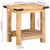 vidaXL Βοηθητικό Τραπέζι 40x30x40 εκ. Ακατέργαστο Μασίφ Ξύλο Μάνγκο