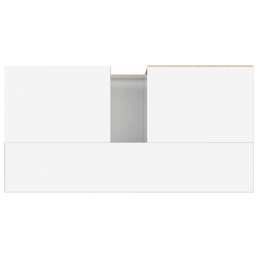 vidaXL Ντουλάπι Μπάνιου Γυαλιστερό Λευκό 65x33x60 εκ. Επεξεργ. Ξύλο