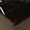 vidaXL Κουτί Αποθήκευσης Κήπου με Ρόδες 160x55x75 εκ. Συνθετικό Ρατάν