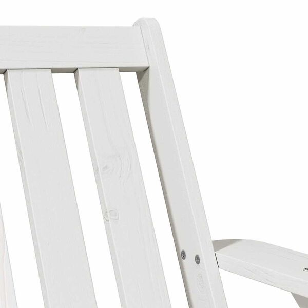 vidaXL Καρέκλες Adirondack κήπου 2 τεμάχια Λευκό Στερεό ξύλο πεύκο