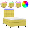 vidaXL &Kappa;&rho;&epsilon;&beta;ά&tau;&iota; Boxspring &mu;&epsilon; &Sigma;&tau;&rho;ώ&mu;&alpha; & LED &Pi;&rho;ά&sigma;&iota;&nu;&omicron; 120x200 &epsilon;&kappa; &Upsilon;&phi;&alpha;&sigma;&mu;ά&tau;&iota;&nu;&omicron;