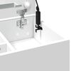vidaXL Μπουντουάρ με LED Λευκό 115x37x110,5 εκ.