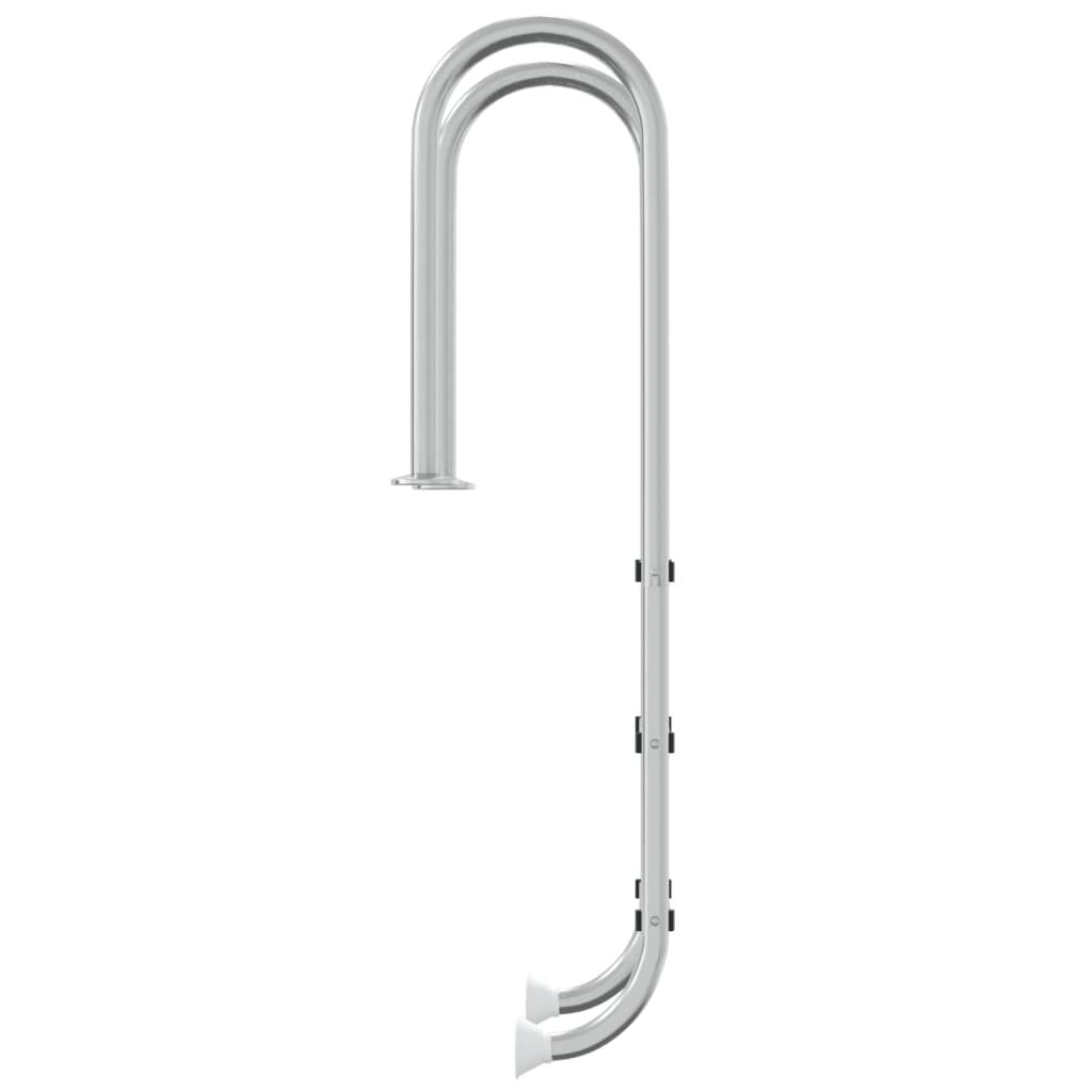vidaXL Σκάλα Πισίνας 54 x 38 x 158 εκ. από Ανοξείδωτο Ατσάλι