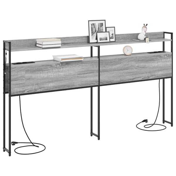 vidaXL &Kappa;&epsilon;&phi;&alpha;&lambda;ά&rho;&iota; &Alpha;&pi;&omicron;&theta;ή&kappa;&eta;&sigmaf; &mu;&epsilon; &rho;ά&phi;&iota; &Gamma;&kappa;&rho;&iota; sonoma 180 cm &Epsilon;&pi;&epsilon;&xi;&epsilon;&rho;&gamma;&alpha;&sigma;&mu;έ&nu;&omicron; &xi;ύ&lambda;&omicron;