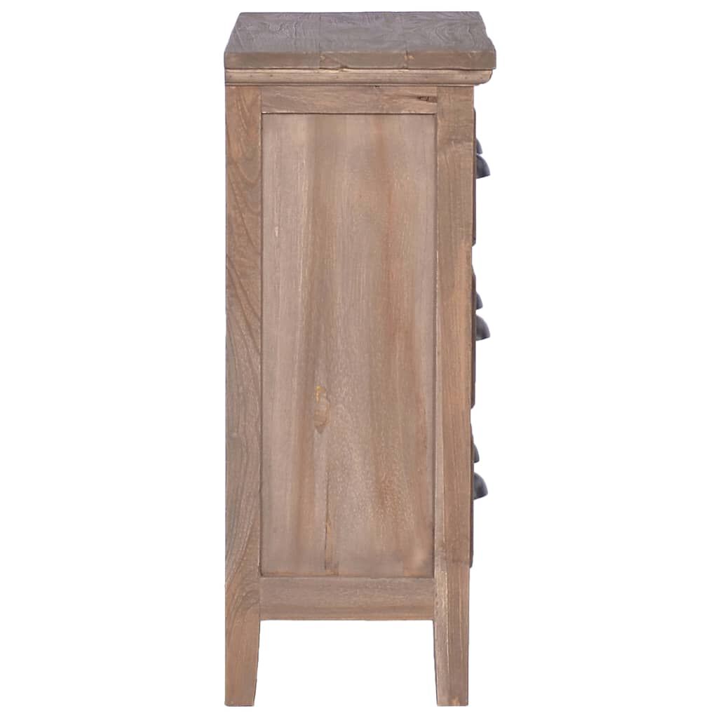 vidaXL Συρταριέρα με 3 Συρτάρια 60 x 30 x 75 εκ. από Μασίφ Ξύλο Teak