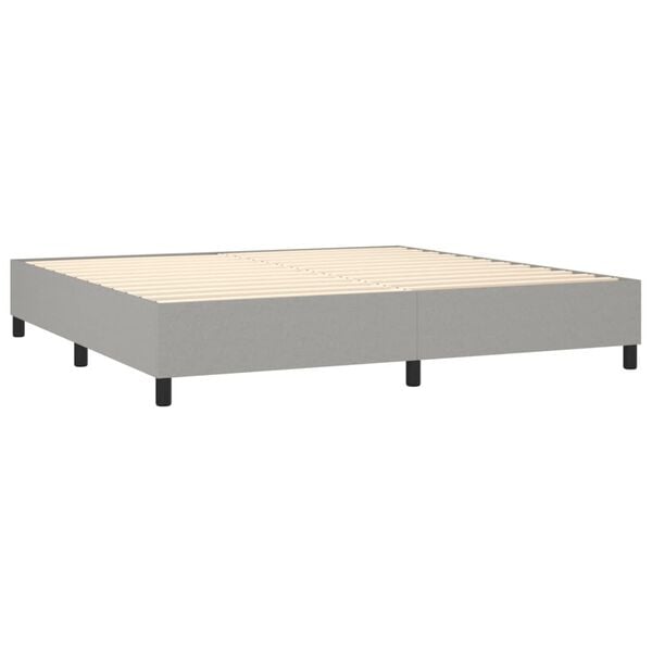 vidaXL &Kappa;&rho;&epsilon;&beta;ά&tau;&iota; Boxspring &mu;&epsilon; &Sigma;&tau;&rho;ώ&mu;&alpha; &Alpha;&nu;&omicron;&iota;&chi;&tau;ό &Gamma;&kappa;&rho;&iota; 200x200 &epsilon;&kappa;. &Upsilon;&phi;&alpha;&sigma;&mu;ά&tau;&iota;&nu;&omicron;