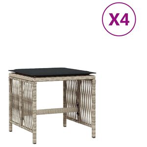 vidaXL &Sigma;&kappa;&alpha;&mu;&pi;ό &Kappa;ή&pi;&omicron;&upsilon; 4 &tau;&epsilon;&mu;. &Alpha;&nu;. &Gamma;&kappa;&rho;&iota; 41x41x36 &epsilon;&kappa;. &Sigma;&upsilon;&nu;&theta;. &Rho;&alpha;&tau;ά&nu; &Mu;&alpha;&xi;&iota;&lambda;ά&rho;&iota;&alpha;