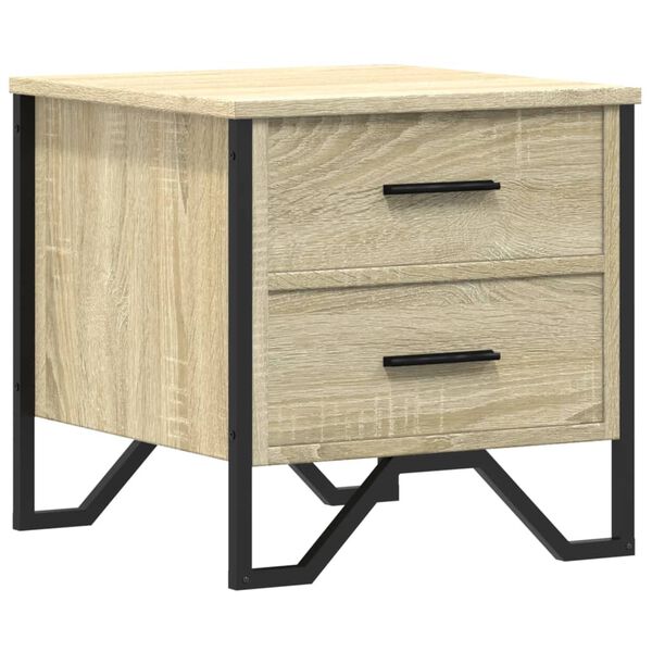 vidaXL Κομοδίνο Sonoma Δρυς 40x41x40 εκ. από Επεξεργασμένο Ξύλο