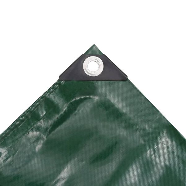 vidaXL Μουσαμάς 650 γρ./μ.² Πράσινος 3 x 5 μ.