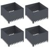 vidaXL &Pi;&epsilon;&rho;ί&gamma;&rho;&alpha;&mu;&mu;&alpha; &gamma;&kappa;&alpha;&zeta;ό&nu; 4 pcs 60 x 60 x 35 cm &Alpha;&tau;&sigma;ά&lambda;&iota; &Alpha;&nu;&theta;&rho;&alpha;&kappa;ί