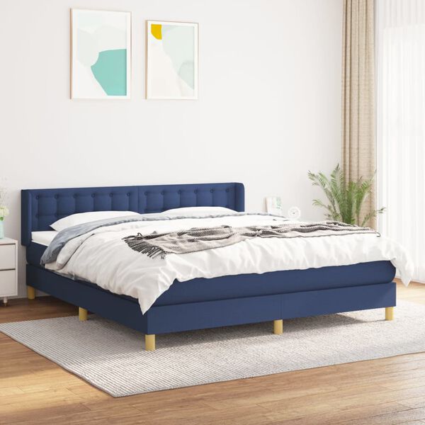 vidaXL &Kappa;&rho;&epsilon;&beta;ά&tau;&iota; Boxspring &mu;&epsilon; &Sigma;&tau;&rho;ώ&mu;&alpha; &Mu;&pi;&lambda;&epsilon; 180x200 &epsilon;&kappa;. &Upsilon;&phi;&alpha;&sigma;&mu;ά&tau;&iota;&nu;&omicron;