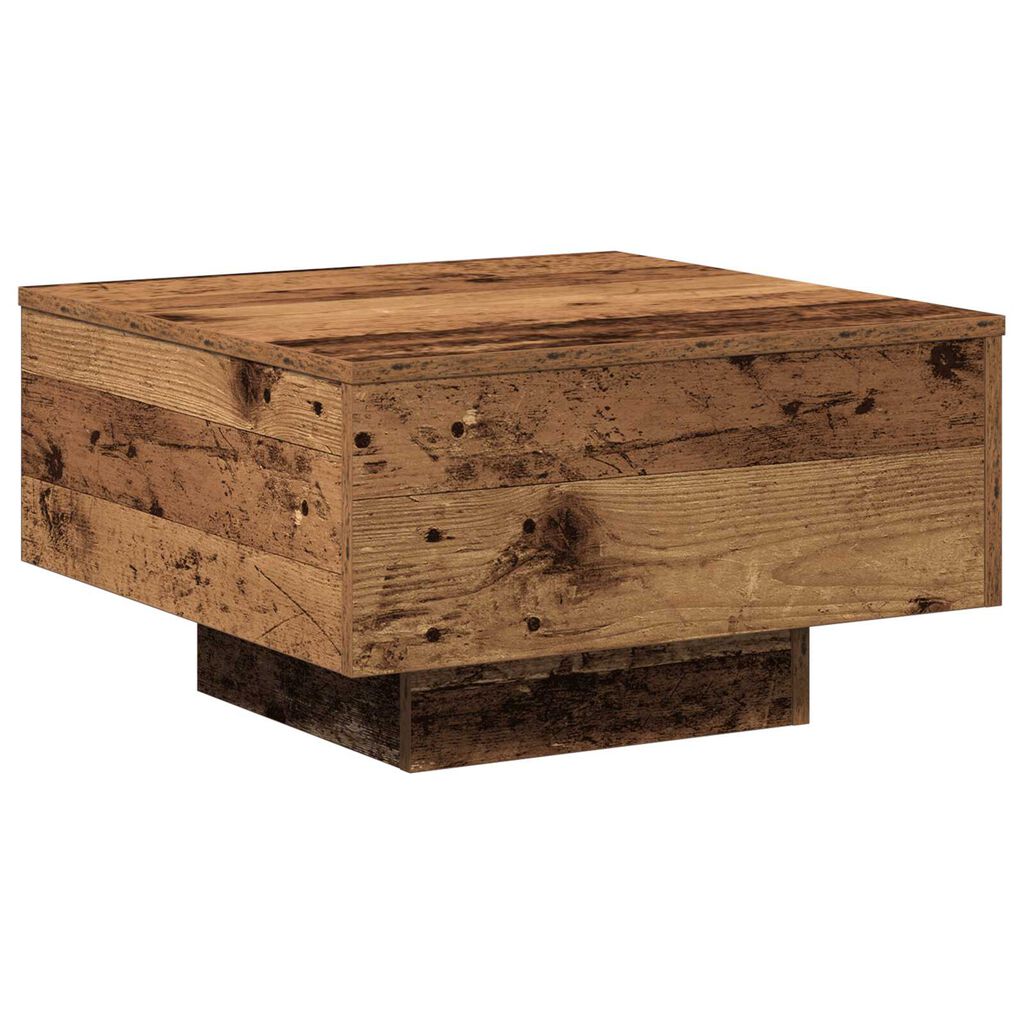 vidaXL Τραπεζάκι σαλονιού Παλαιό ξύλο 55 x 55 x 31 cm