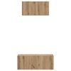 vidaXL &Sigma;&epsilon;&tau; &epsilon;&pi;ί&pi;&lambda;&omicron;&upsilon; &tau;&eta;&lambda;&epsilon;ό&rho;&alpha;&sigma;&eta;&sigmaf; 2 pcs Artisan Oak &Epsilon;&pi;&epsilon;&xi;&epsilon;&rho;&gamma;&alpha;&sigma;&mu;έ&nu;&omicron; &xi;ύ&lambda;&omicron;