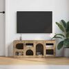 vidaXL &Nu;&tau;&omicron;&upsilon;&lambda;ά&pi;&iota; TV Artisan Oak 100 x 35 x 40 &epsilon;&kappa; &Epsilon;&pi;&epsilon;&xi;&epsilon;&rho;&gamma;&alpha;&sigma;&mu;έ&nu;&omicron; &xi;ύ&lambda;&omicron;