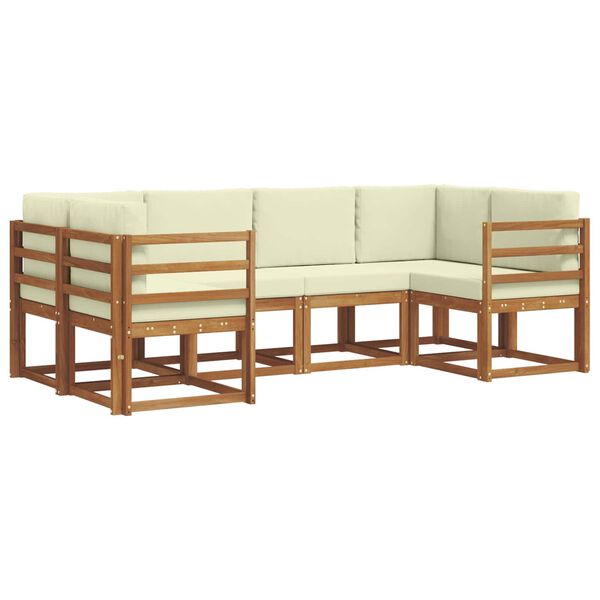 vidaXL &Sigma;&epsilon;&iota;&rho;ά &Kappa;&alpha;&nu;&alpha;&pi;έ &Epsilon;&xi;&omega;&tau;&epsilon;&rho;&iota;&kappa;&omicron;ύ &mu;&epsilon; &mu;&alpha;&xi;&iota;&lambda;ά&rho;&iota; 6 pcs &Phi;&upsilon;&sigma;&iota;&kappa;ό &kappa;&alpha;&iota; &Kappa;&rho;έ&mu;&alpha;